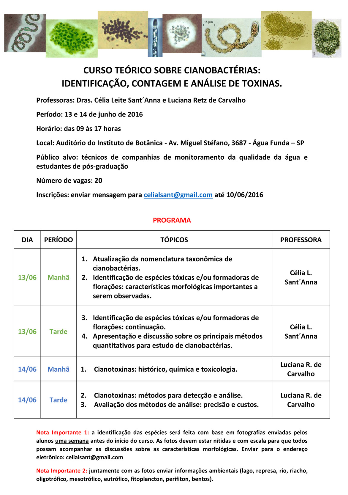 CURSO TEORICO SOBRE CIANOBACTERIAS1