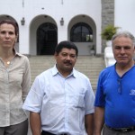 Elisabete de Carvalho, o apenado José Wilson e Wilson Roberto Motta, do Setor de Manutenção