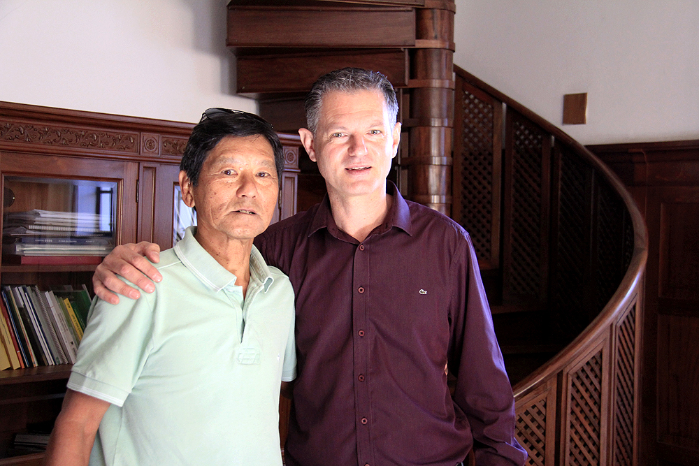 Hideyo Aoki e Edgar Fernando de Luca
