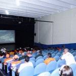 Dr. Jair Santoro palestrando aos agentes e técnicos