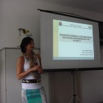 Claudia Varnier em sua apresentação